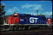 Original Rail Slide - GTW Grand Trunk Western 5812 Harvey IL 7-22-1981 picture