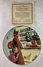 CAROLINE'S EGGS Plate Little House on the Prairie #4 TV Television Series + COA  picture