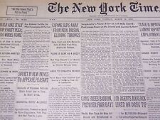 1930 MARCH 18 NEW YORK TIMES - CAPONE SLIPS AWAY FROM NEW PRISON - NT 1674 picture