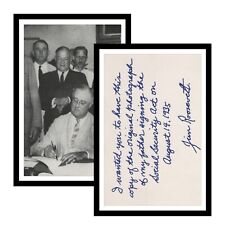 James Roosevelt Signed Photo of 1935 President Franklin FDR Social Security Act picture