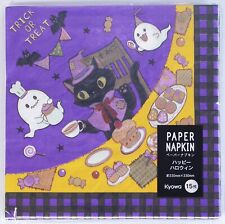 Design Paper Napkin Happy Halloween Cat Purple 1 Designs 15 Sheets Kyowa picture