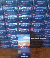NEW SEALED BOX - SINGLE WIDE ELEMENTS Ultra Thin Rice Cigarette Rolling Papers picture