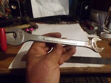  VINTAGE LARGE BARCALO 7/8  & 15/16'' DOUBLE OPEN END WRENCH NICE picture