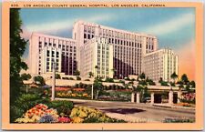 Los Angeles California County General Hospital  Postcard picture