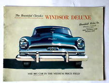 1954 CHRYSLER WINDSOR DELUXE CAR / AUTO  DEALER CAR BROCHURE  16 PAGES picture