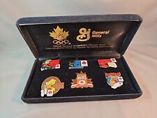 Olympic Pins Complete Set Of 6 General Mills Sponsor Canada's Team Original Box picture