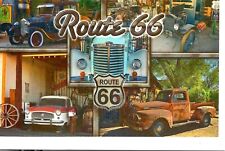 NEW 4x6 Postcard Route 66 The Mother Road Historic Multiview Old Cars Unposted picture