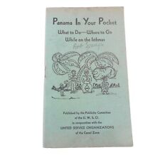 1943 WWI Travel Booklet Panama In Your Pocket U.W.S.O. for the Military Civilian picture