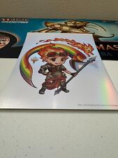 MTG Promotional Chandra / Embercat Rainbow Holographic Foil Print Poster picture