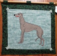 Handmade Greyhound Dog Hand Stitched Wall Hanging picture