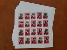 100 Love Cats & Dogs First Class US Postage(5 Sheets)-Mint Never Hinged picture