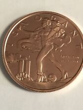 2017 1oz BLINDED LIBERTY BU 999 COPPER ROUND  SILVER SHIELD picture