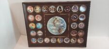 Vintage NASA Framed Flight Badges Emblems Space Missions 1961-1972 picture