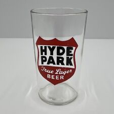 Vtg Hyde Park True Lager Beer Shell Glass Tavern Barware Advertising Rare picture
