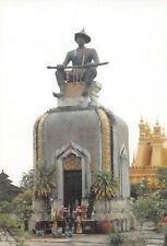 Vtg Photo 1999 Statue of King Setthathirat Pha That Luang Vientiane Laos #35 picture