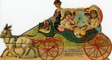 Vintage Die Cut Victorian Trade Card Boot & Shoes Carriage 2012 3rd Ave New York picture