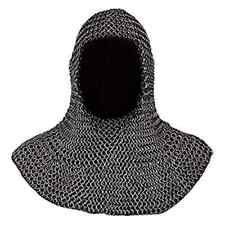Chainmail Coif For Sale Chain Coif Armour Chain Mail Hood Chain Mail Clothing picture