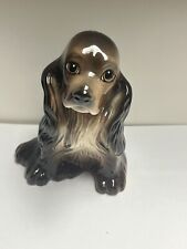 Vintage Ceramic Porcelain Brown Cocker Spaniel Dog Figurine Hand Painted Japan? picture