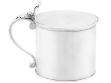 Sterling Silver Drum Mustard Pot Antique George III 1776 picture