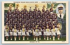  Postcard WV Beckley Woodrow Wilson High School Marching Band c1940s S20 picture