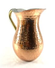Handcrafted Copper Pitcher Hammered Made in India 7