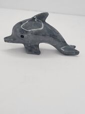 Marble Dolphin Stone Hand Carved Figurine Paperweight 4