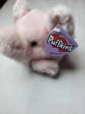 New VINTAGE 1994 PUFFKINS Mini Light PINK ELEPHANT Plush SWIBCO picture