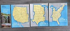 Set of 3 1983 “Drive America” Road Maps By Readers Digest Vintage Atlases picture
