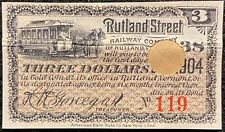 1904 **RUTLAND STREET RAILWAY COMPANY** VT. $3.00 BOND COUPON+VIGNETTE  SCARCE picture