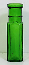1890's NICECLEAN  EMERALD GREEN COLORED CAPERS FOOD BOTTLE picture