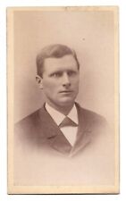 CIRCA 1870s CDV POOLEY HANDSOME MAN IN SUIT SALENA MASSACHUSETTS picture