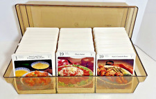 Vintage 1984 My Great Recipes Card Library Index With Cards Box File Organizer  picture