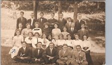HIGH SCHOOL STUDENTS montpelier vt real photo postcard rppc vermont class picture