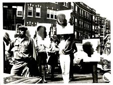 LG924 1968 Orig Warren Patriquin Photo BURKE SCHOOL CIVIL RIGHTS DEMONSTRATION picture