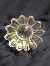 VINTAGE  IRIDESCENT GLASS FLOWER PEDALS  Carnival Glass picture
