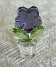 SWAROVSKI VIOLET HAPPY FLOWER SMALL 855897 CHIPPED picture
