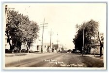 c1940's Street Scene Looking North Rosemount Illinois IL RPPC Photo Postcard picture