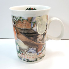 Vtg Dunoon Scotland Christmas 1993 Coffee Tea Mug Cup Robin Red Breasted Bird picture
