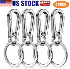 4× Molain Metal Keychain Carabiner Clip Keyring Key Ring Chain Clips Hook Holder picture