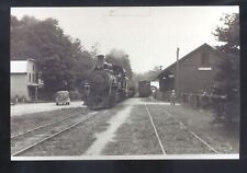 REAL PHOTO ROAN MOUNTAIN TENNESSEE RAILROAD DEPOT TRAIN STATION POSTCARD COPY picture