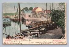 Middelharnis Netherlands Boat Quay Antique Handcolored BLOCKHOUSE Washington DPO picture