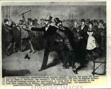 1987 Press Photo An artist sketch of James A Garfield assassination - cvb24256 picture