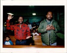 1992 Refugees Haitian Dade County Blacks Worshiping Church Children 8X10 Photo picture