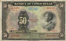 Belgian Congo - 50 Francs - P-16b - 1943 dated Foreign Paper Money - Paper Money picture