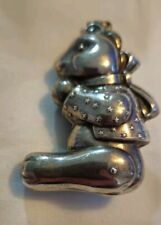 VINTAGE RM TRUSH STERLING SILVER TEDDY BEAR ORNAMENT  picture