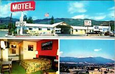 Yreka, CA California  GOLD PAN MOTEL  Room  SISKIYOU COUNTY Roadside  Postcard picture