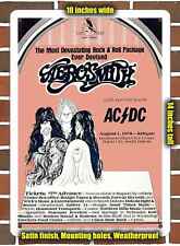 Metal Sign - 1978 Aerosmith and AC/DC in South Dakota- 10x14 inches picture