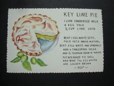 Railfans2 310) Un-Posted Key Lime Pie Recipe Postcard picture