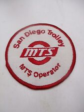 San Diego California MTS Trolley Operator Patch picture