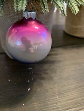 Vintage Shiny Brite Ombre Christmas Ornament Set Of 2 picture